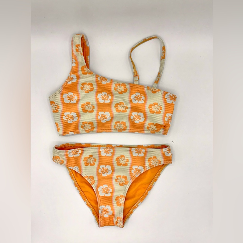 ROXY- girls two-piece swimsuit (kids size 7) LIGHTLY WORN